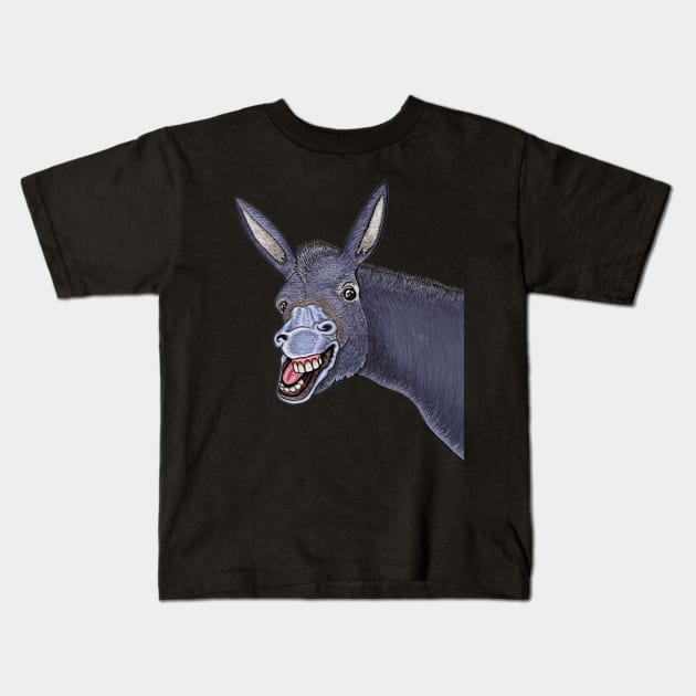 Donkey,donkey smile Kids T-Shirt by Artardishop